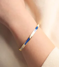 Bracelet Stripes Cobalt White