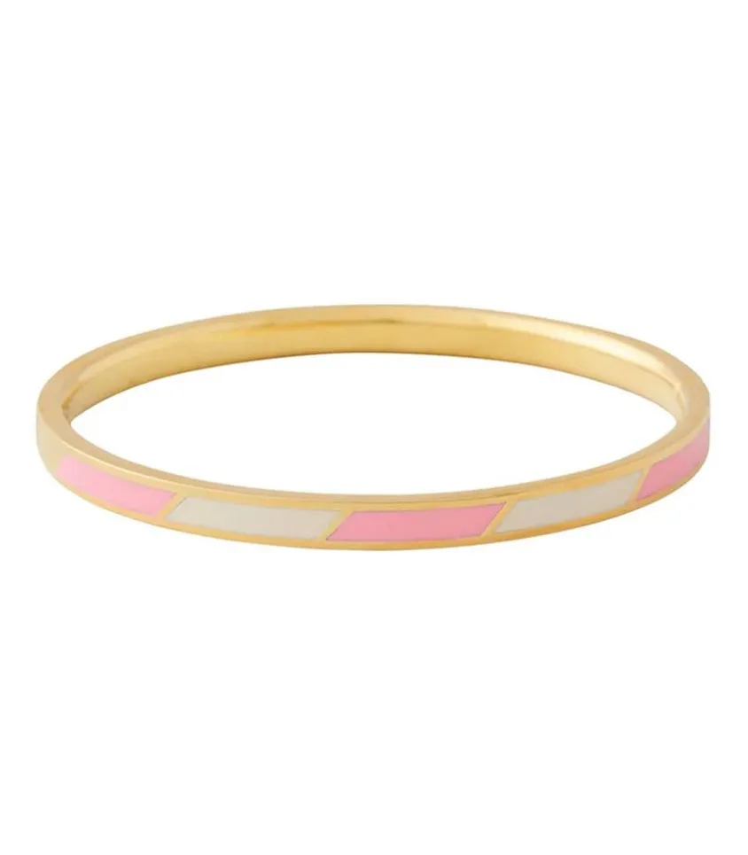 Bracelet Stripes Pink White