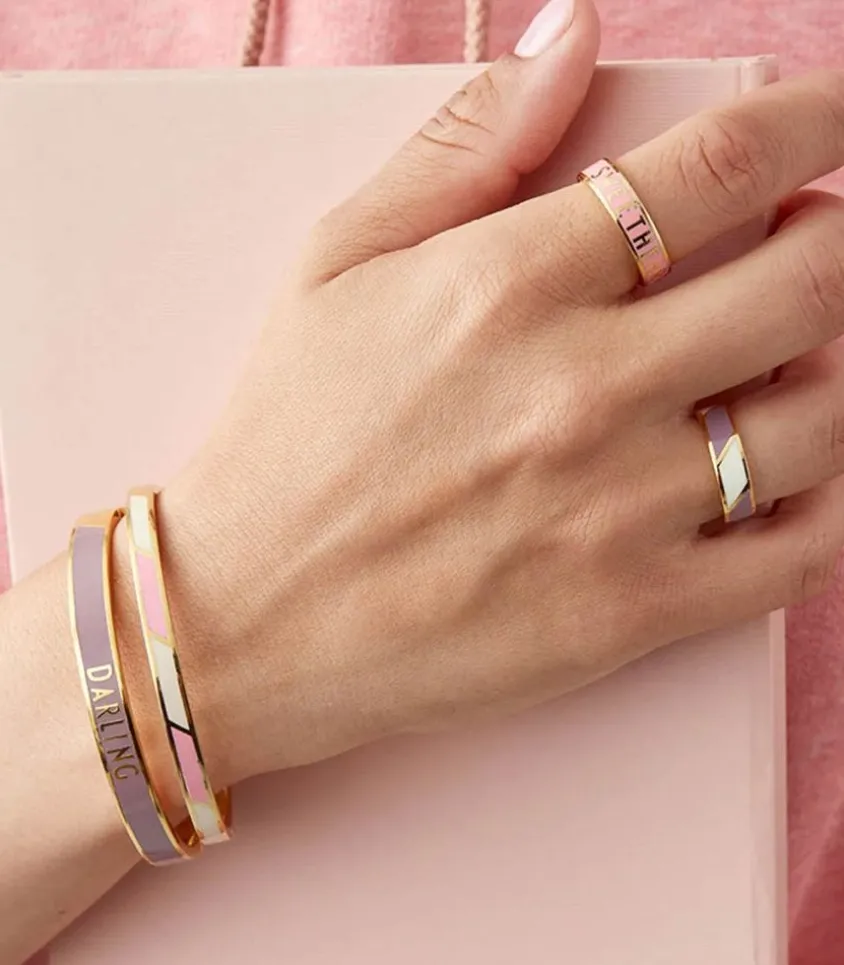 Bracelet Stripes Pink White