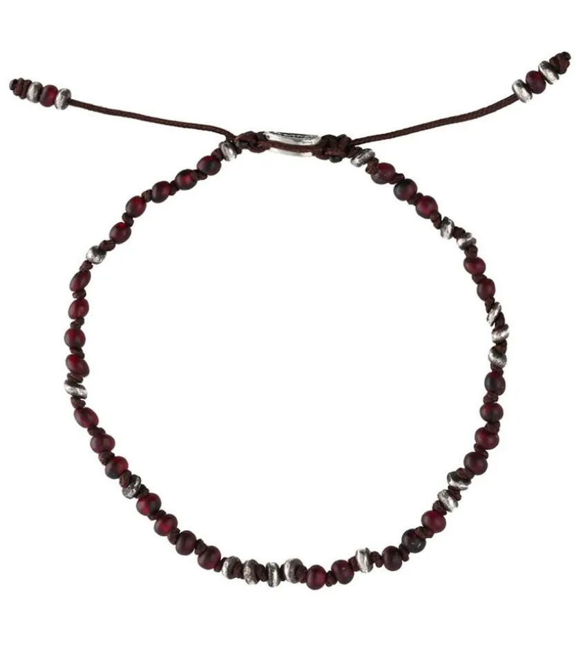 Bracelet Templar Jointed A Perles De Pierres Et D'Argent