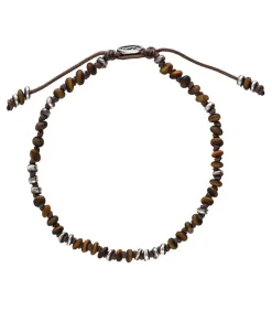 Bracelet Templar Jointed A Perles De Pierres Et D'Argent