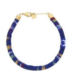 Bracelet Woodstock Corde Bleue