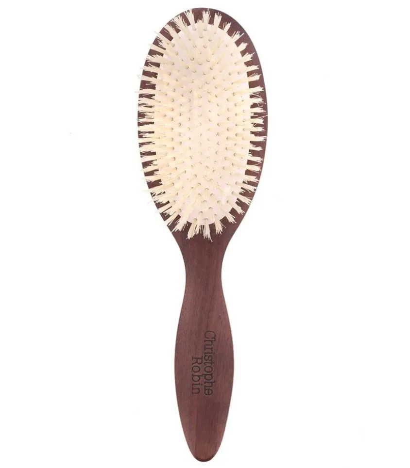 Brosse A Cheveux Demelante En Bois