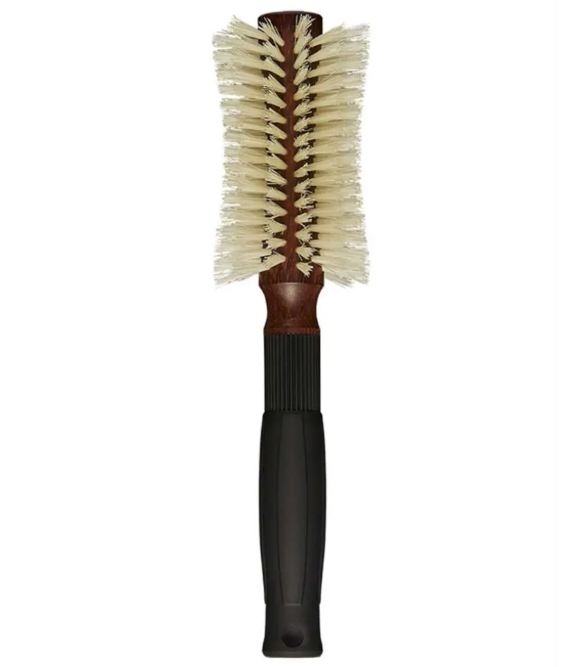 Brosse A Cheveux Pre-Incurvee Brushing 12 Rangs En Bois