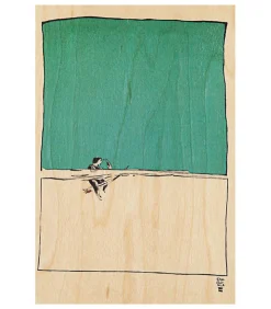 Carte Postale En Bois Ride Wait