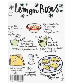 Carte Recette Lemon Bars Anjuna Boutan