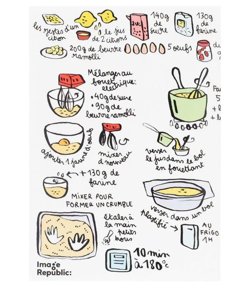 Carte Recette Lemon Bars Anjuna Boutan