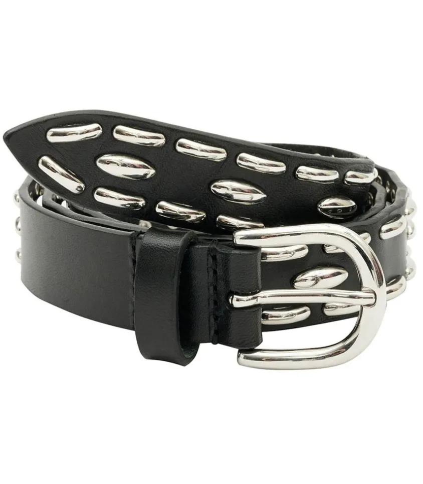 Ceinture En Cuir Zap Noir