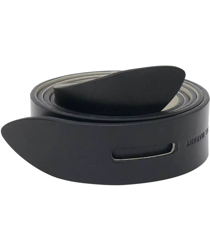 Ceinture Lecce En Cuir Reversible Craie/Noir