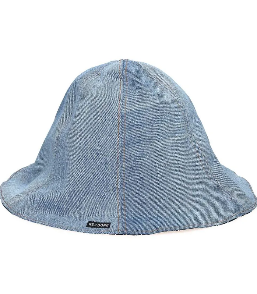 Chapeau Reversible Tulip Hat 70S Upcycle