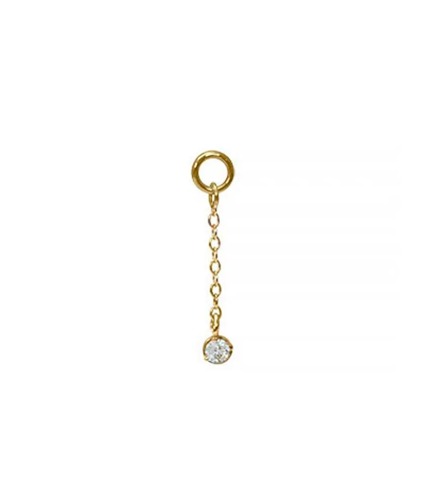 Charm Chaine Diamant Pour Boucle D'Oreille