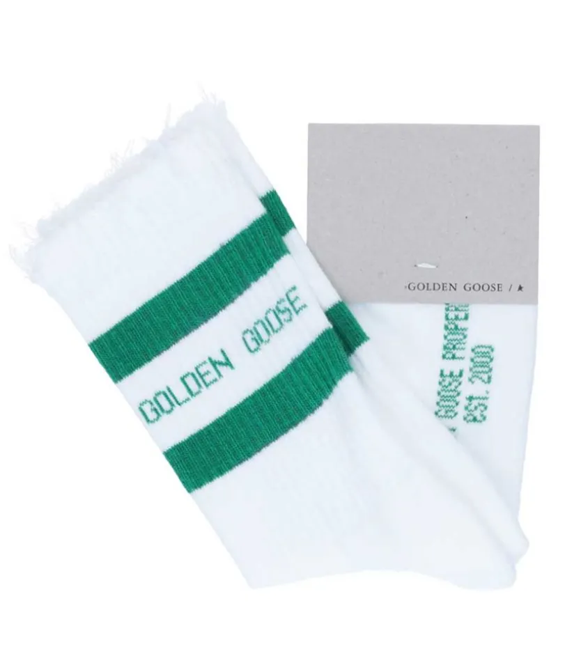 Chaussettes Hautes A Rayures Vertes