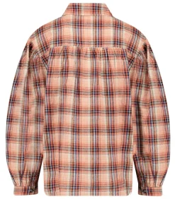 Chemise A Carreaux Lidzy Orange/Or