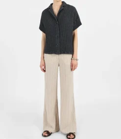 Chemise A Manches Courtes Laguna Anthracite