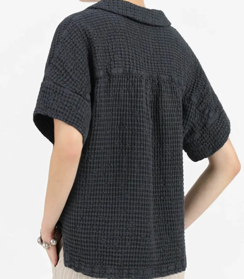 Chemise A Manches Courtes Laguna Anthracite