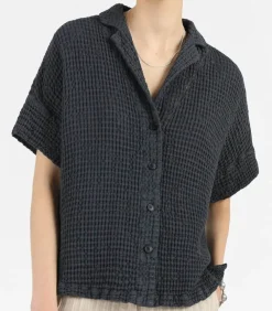Chemise A Manches Courtes Laguna Anthracite