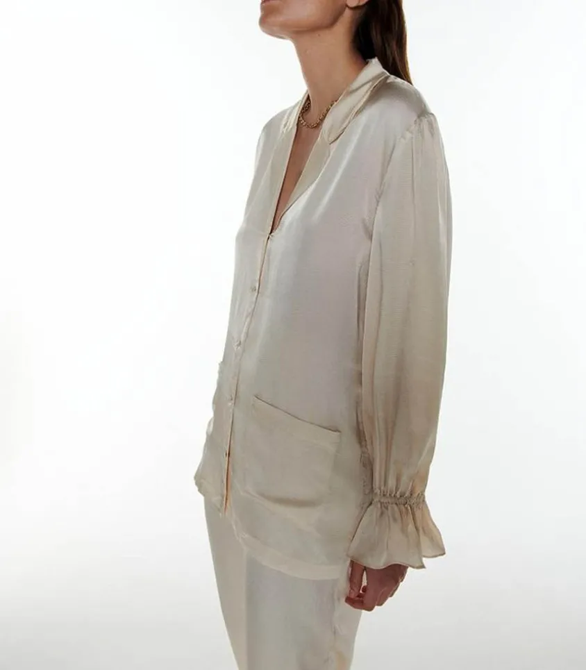 Chemise De Pyjama Off White