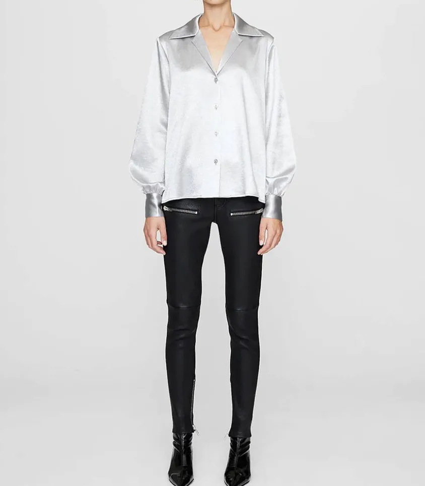 Chemise En Soie Mylah Silver