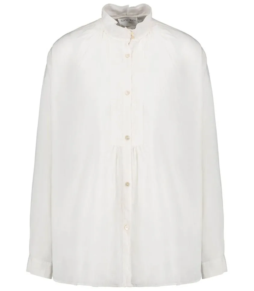 Chemise En Voile De Coton Et Soie