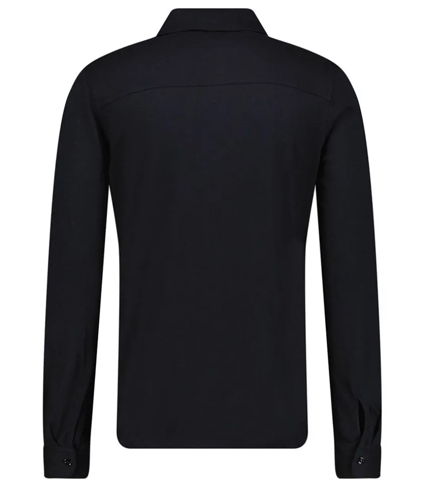 Chemise Manches Longues Homme Coton Et Cachemire Noir