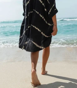 Chemise Oversize Mykonos Tie & Dye Black Navy