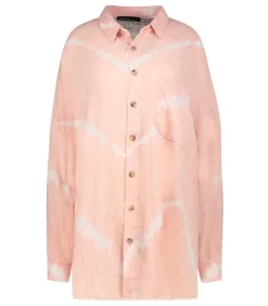 Chemise Oversize Mykonos Tie & Dye Powder Pink