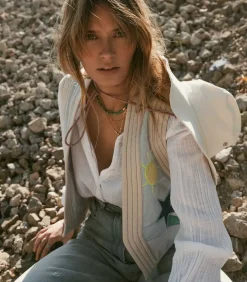 Chemise Scout En Gaze De Coton White