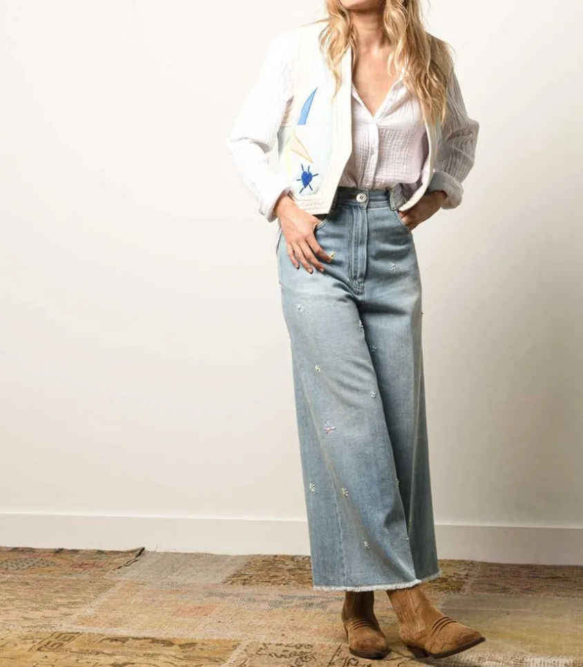 Chemise Scout En Gaze De Coton White