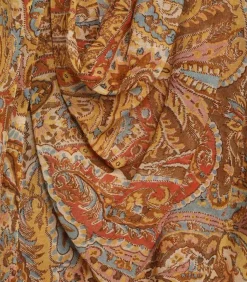 Chemisier Sensory Billow Paisley Gold Print