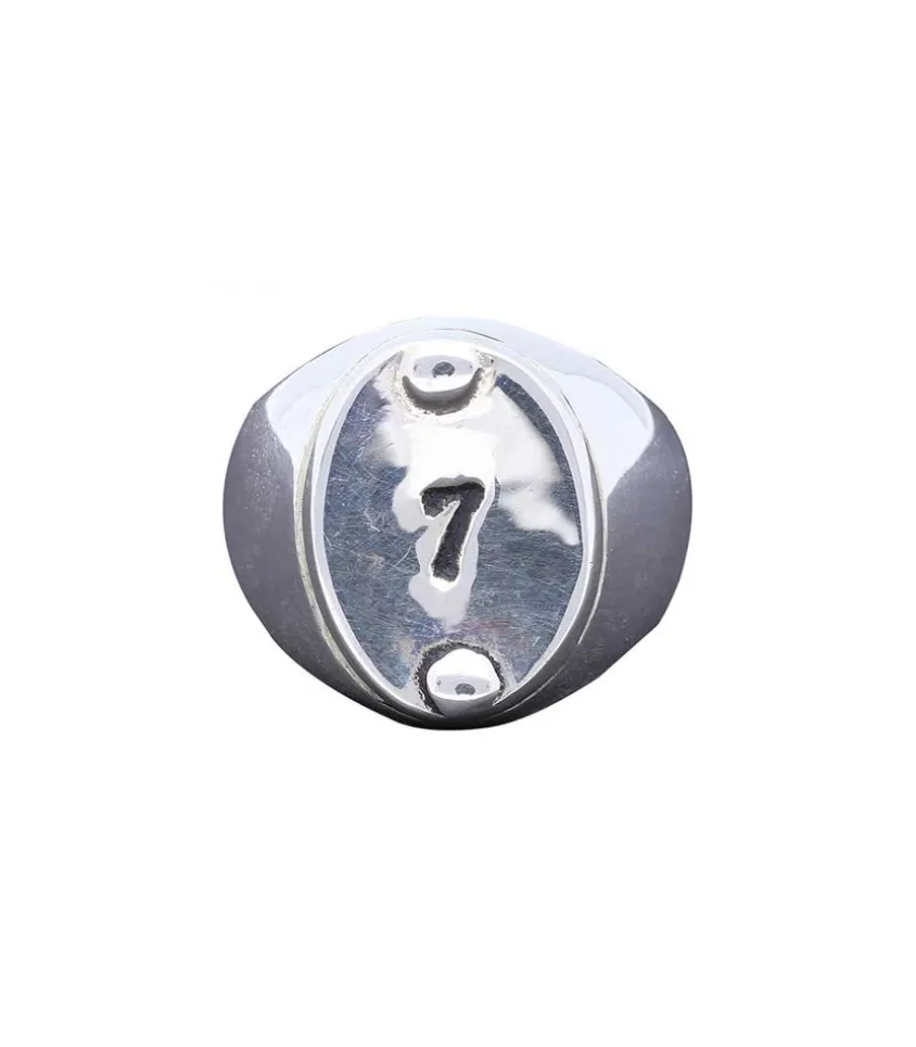 Chevaliere Chiffre "7" Argent