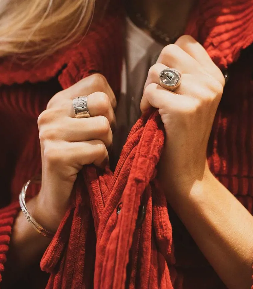 Chevaliere Chiffre "7" Argent