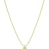 Collier Court Chaine Boule Et Charm Spike