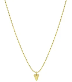 Collier Court Chaine Boule Et Charm Spike