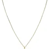 Collier Forcat Lime Avec Diamant Noir Princesse Carre En Or Jaune