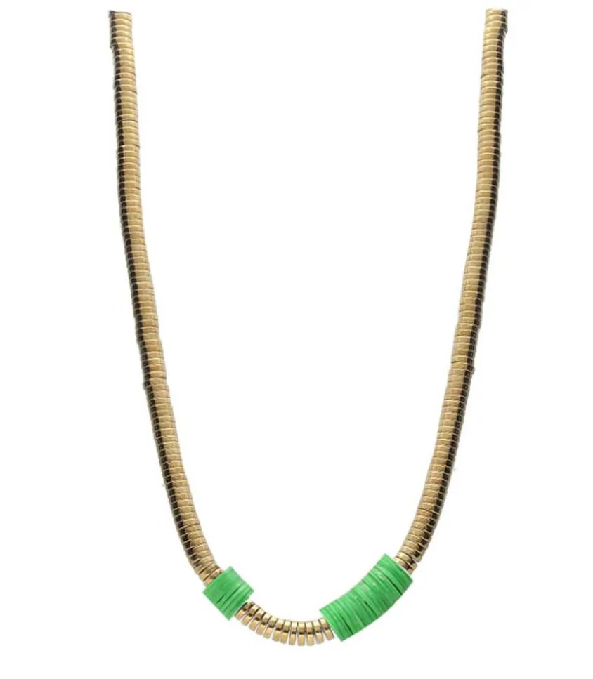 Collier Hibiscus Vert X Jane De Boy