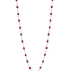 Collier Or Blanc Et Perles De Resine 42 Cm