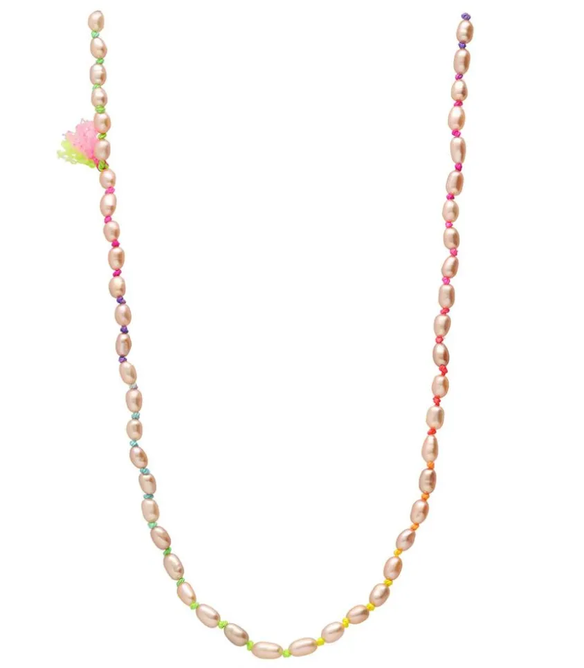 Collier Perles Nacrees Ovales