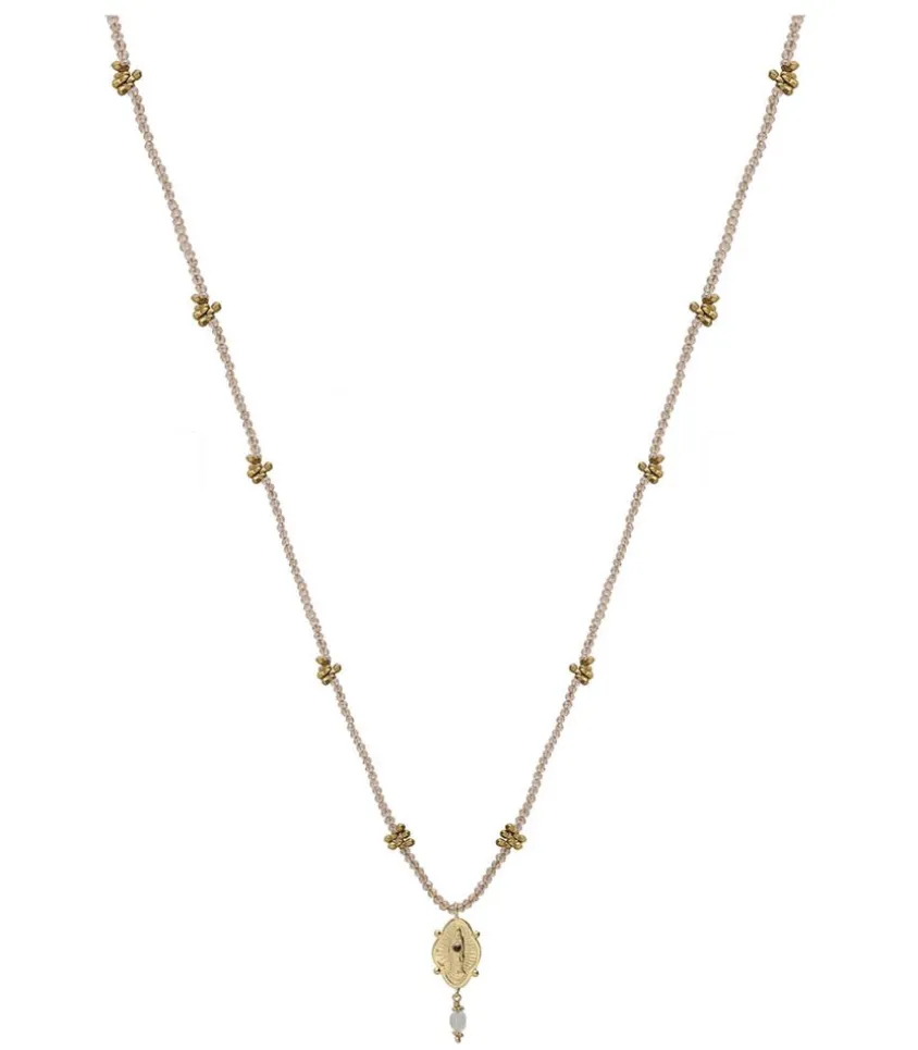 Collier Precieux Marron Glace