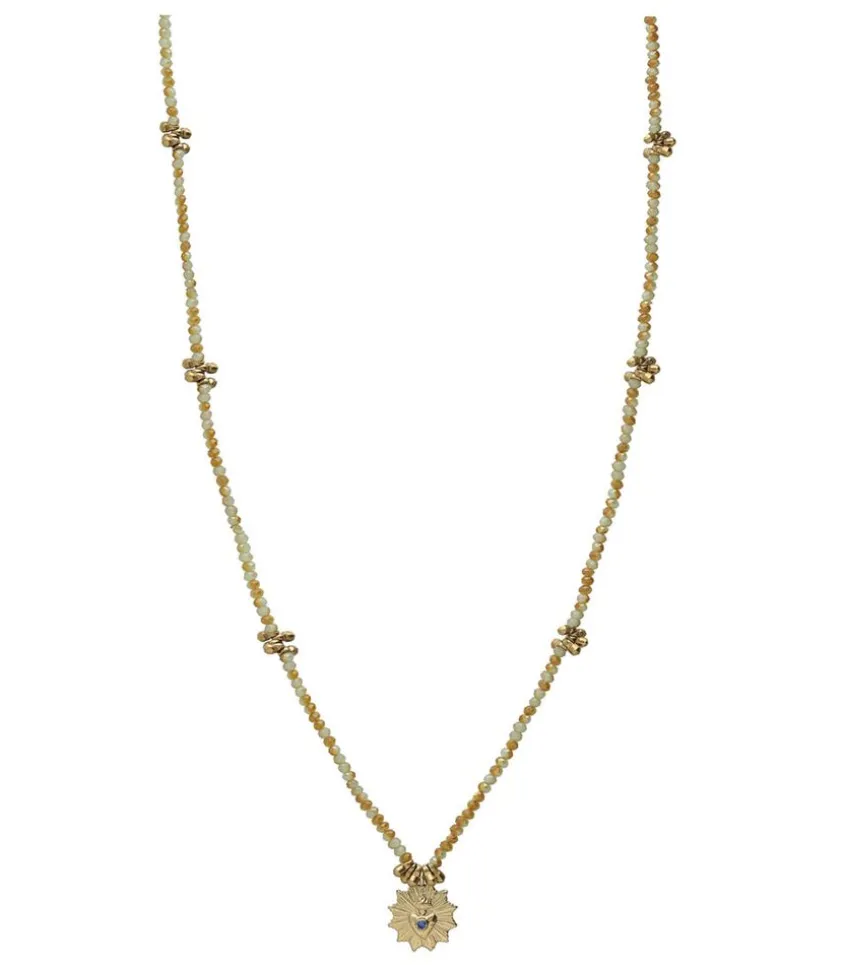 Collier Precieux Vert D'Eau