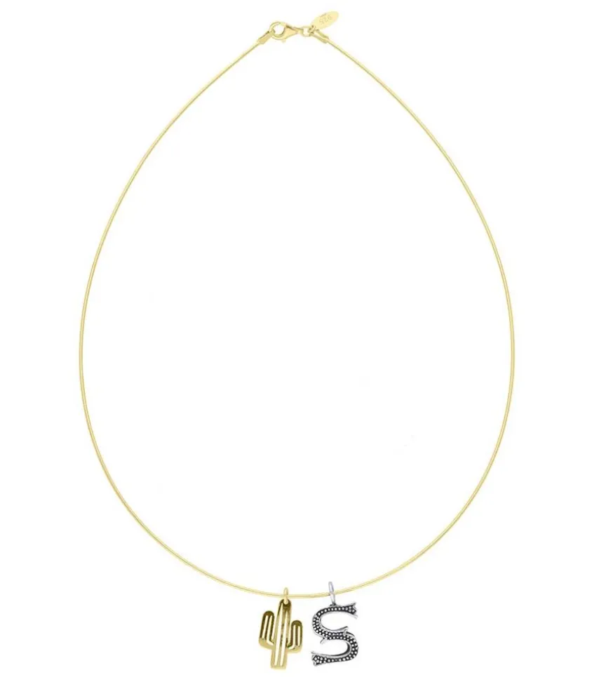 Collier Tour De Cou Lettre Cactus