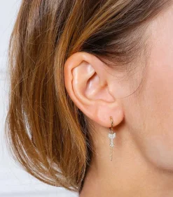 Creole Chaine Fleche, Or Jaune Et Diamants