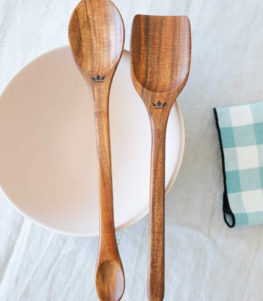 Cuillere Double En Acacia