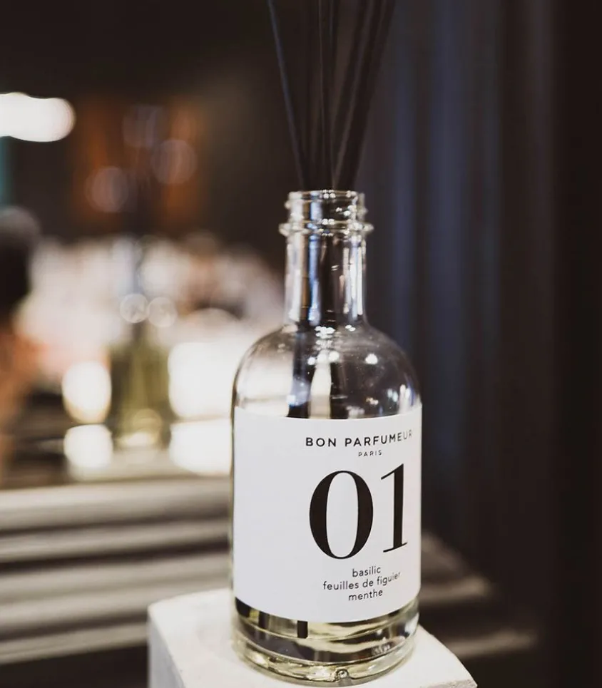 Diffuseur De Parfum D'intérieur 01 Basilic, Feuilles De Figuier Et Menthe 200 Ml