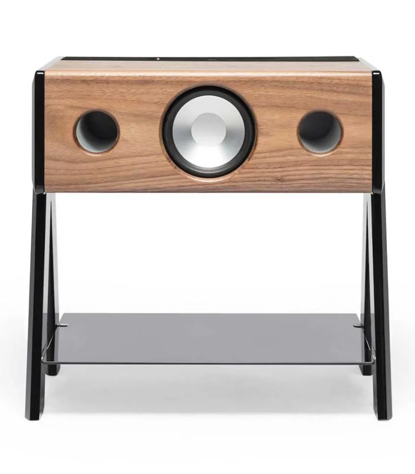 Enceinte Haute-Fidelite Cube Woody Noyer