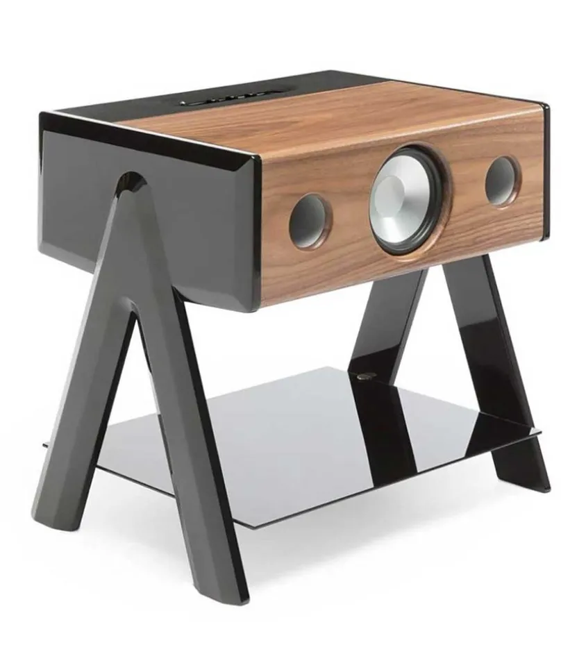 Enceinte Haute-Fidelite Cube Woody Noyer