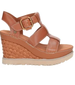 Espadrilles Compensees Abbot Strap Cognac