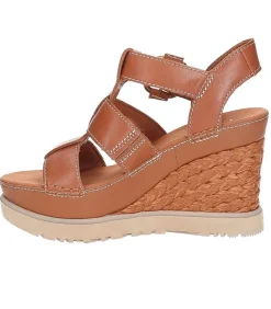 Espadrilles Compensees Abbot Strap Cognac