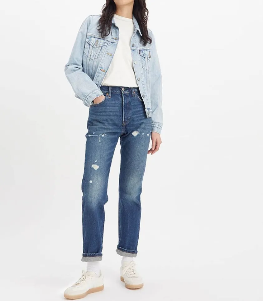 Jean 501® Original Destructed Dark Indigo