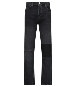 Jean Droit Homme A Patch Modern Blocking