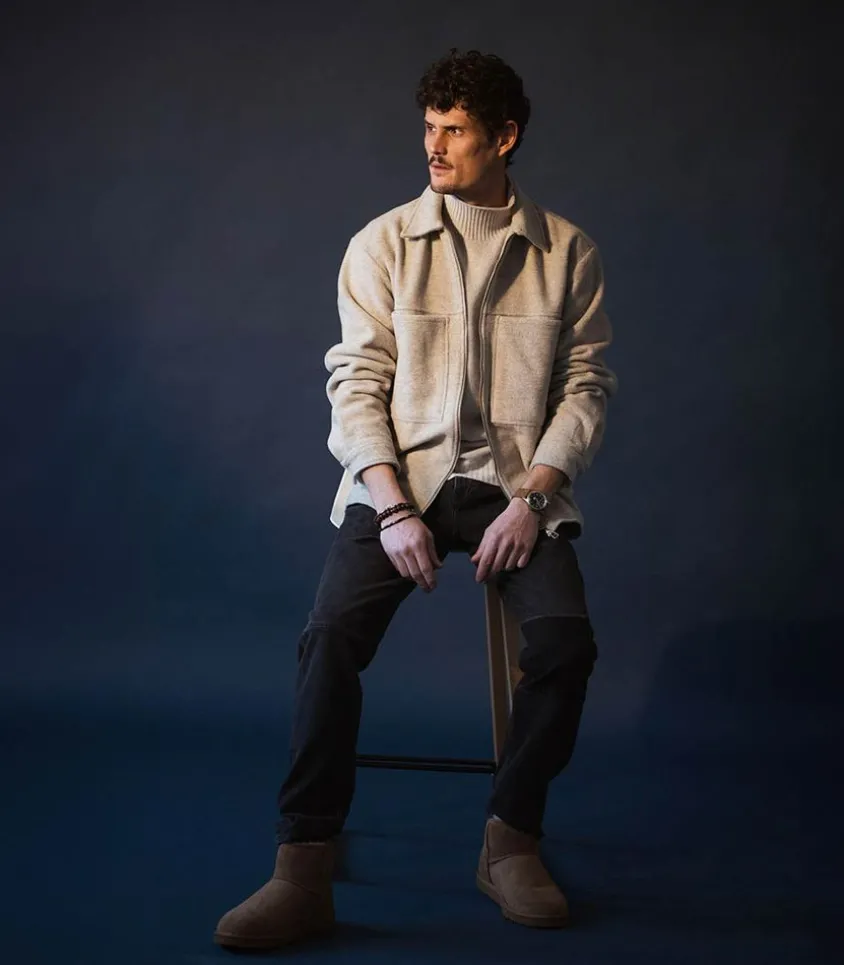 Jean Droit Homme A Patch Modern Blocking